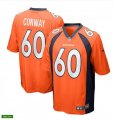 Denver Broncos #60 Cody Conway Nike Orange Vapor Untouchable Limited Jersey