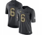 Denver Broncos #6 Colby Wadman Limited Black 2016 Salute to Service Football Jersey