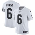 Oakland Raiders #6 Mike Nugent White Vapor Untouchable Limited Player NFL Jersey