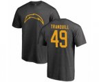 Los Angeles Chargers #49 Drue Tranquill Ash One Color T-Shirt