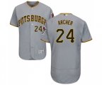 Pittsburgh Pirates #24 Chris Archer Grey Road Flex Base Authentic Collection Baseball Jersey