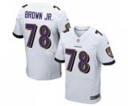 Baltimore Ravens #78 Orlando Brown Jr. Elite White Football Jersey
