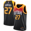 Utah Jazz #27 Rudy Gobert Nike Black 2020-21 Swingman Player Jersey