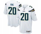 Los Angeles Chargers #20 Desmond King Game White Football Jersey