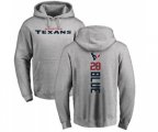 Houston Texans #28 Alfred Blue Ash Backer Pullover Hoodie