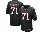 Atlanta Falcons #71 Wes Schweitzer Game Black Alternate NFL Jersey