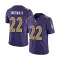 Baltimore Ravens #22 Mark Ingram II Limited Purple Rush Vapor Untouchable Football Jersey