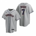 Nike Houston Astros #7 Craig Biggio Gray Road Stitched Baseball Jersey
