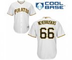 Pittsburgh Pirates Dovydas Neverauskas Replica White Home Cool Base Baseball Player Jersey