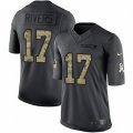 Indianapolis Colts #17 Philip Rivers Black Stitched NFL Limited 2016 Salute to Service Jersey