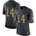 Los Angeles Rams #14 Sean Mannion Limited Black 2016 Salute to Service NFL Jersey