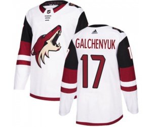 Arizona Coyotes #17 Alex Galchenyuk Authentic White Away Hockey Jersey