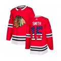 Chicago Blackhawks #15 Zack Smith Authentic Red USA Flag Fashion Hockey Jersey