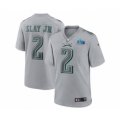 Philadelphia Eagles #2 Darius Slay Jr. Gray Super Bowl LVII Patch Atmosphere Fashion Stitched Game Jersey