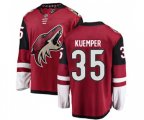 Arizona Coyotes #35 Darcy Kuemper Authentic Burgundy Red Home Fanatics Branded Breakaway Hockey Jersey