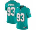 Miami Dolphins #93 Akeem Spence Aqua Green Team Color Vapor Untouchable Limited Player Football Jersey