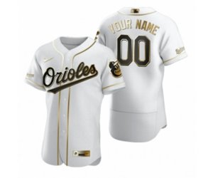 Baltimore Orioles Custom Nike White Authentic Golden Edition Jersey