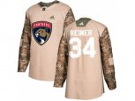 Florida Panthers #34 James Reimer Camo Authentic Veterans Day Stitched NHL Jersey