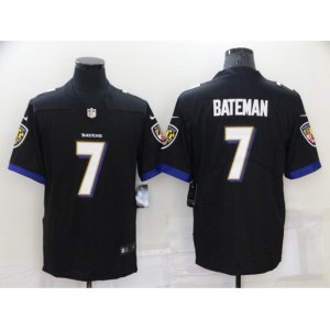 Baltimore Ravens #7 Rashod Bateman Nike Black Draft First Round Pick Leopard Jersey