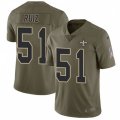 New Orleans Saints #51 Cesar Ruiz Olive Stitched NFL Limited 2017 Salute To Service Jersey