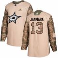Dallas Stars #13 Mattias Janmark Authentic Camo Veterans Day Practice NHL Jersey