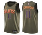 Phoenix Suns #11 Jamal Crawford Swingman Green Salute to Service NBA Jersey