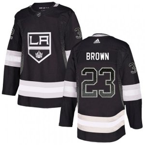 Los Angeles Kings #23 Dustin Brown Authentic Black Drift Fashion NHL Jersey