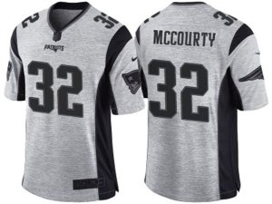 New England Patriots #32 Devin McCourty 2016 Gridiron Gray II NFL Limited Jersey