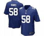 New York Giants #58 Carl Banks Game Royal Blue Team Color Football Jersey