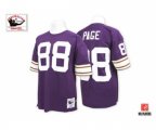 Minnesota Vikings #88 Alan Page Purple Team Color Authentic Throwback Football Jersey