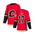 Calgary Flames #17 Milan Lucic Authentic Red Home Hockey Jersey