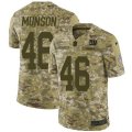 New York Giants #46 Calvin Munson Limited Camo 2018 Salute to Service NFL Jersey
