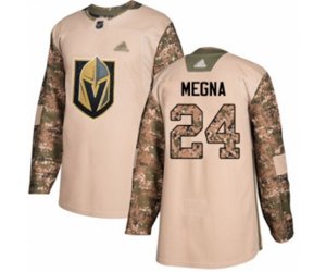 Vegas Golden Knights #24 Jaycob Megna Authentic Camo Veterans Day Practice Hockey Jersey