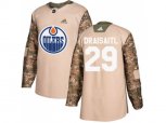 Edmonton Oilers #29 Leon Draisaitl Camo Authentic Veterans Day Stitched NHL Jersey