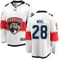 Florida Panthers #28 Serron Noel Authentic White Away Fanatics Branded Breakaway NHL Jersey