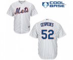 New York Mets #52 Yoenis Cespedes Replica White Home Cool Base Baseball Jersey