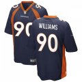 Denver Broncos #90 DeShawn Williams Nike Navy Vapor Untouchable Limited Jersey