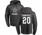 Dallas Cowboys #20 Ibraheim Campbell Ash One Color Pullover Hoodie
