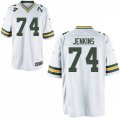 Green Bay Packers #74 Elgton Jenkins Nike White Vapor Limited Player Jersey