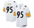 Pittsburgh Steelers #95 Greg Lloyd Game White Football Jersey