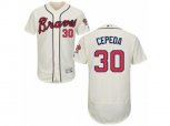 Atlanta Braves #30 Orlando Cepeda Cream Flexbase Authentic Collection MLB Jersey