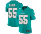 Miami Dolphins #55 Jerome Baker Aqua Green Team Color Vapor Untouchable Limited Player Football Jersey