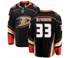 Anaheim Ducks #33 Jakob Silfverberg Fanatics Branded Black Home Breakaway Hockey Jersey