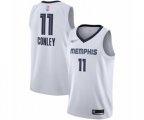 Memphis Grizzlies #11 Mike Conley Authentic White Finished Basketball Jersey - Association Edition