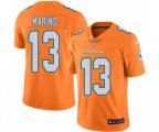 Miami Dolphins #13 Dan Marino Limited Orange Rush Vapor Untouchable Football Jersey