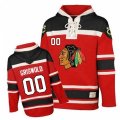 Old Time Hockey Chicago Blackhawks #00 Clark Griswold Premier Red Sawyer Hooded Sweatshirt NHL Jersey