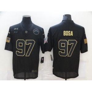 Los Angeles Chargers #97 Joey Bosa Black Nike 2020 Salute To Service Limited Jersey