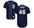 San Diego Padres Eric Lauer Navy Blue Alternate Flex Base Authentic Collection Baseball Player Jersey