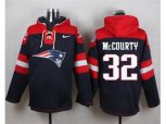 New England Patriots #32 Devin McCourty Navy Blue Player Pullover Hoodie
