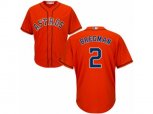 Houston Astros #2 Alex Bregman Replica Orange Alternate Cool Base MLB Jersey